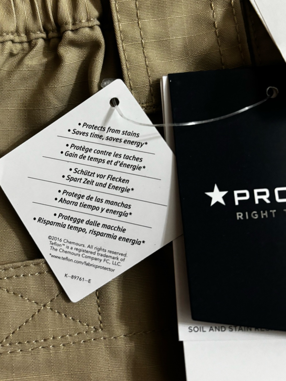 Propper NWT Tactical Khaki Pants Soil Stain Resistant Utility Cargo Teflon Pants - Picture 12 of 15